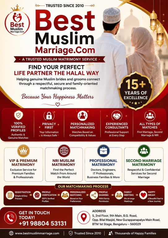 NRI & Professional Muslim Matrimony